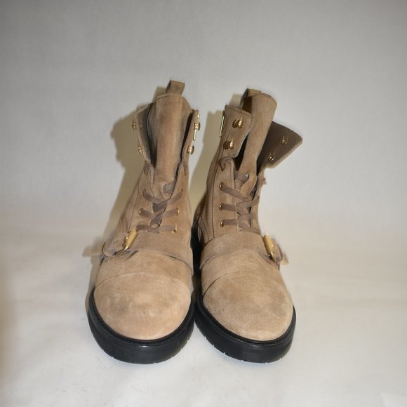 ALLSAINTS Donita Suede Combat Boot Tan Brown 41 EU 11 US - Picture 8 of 9
